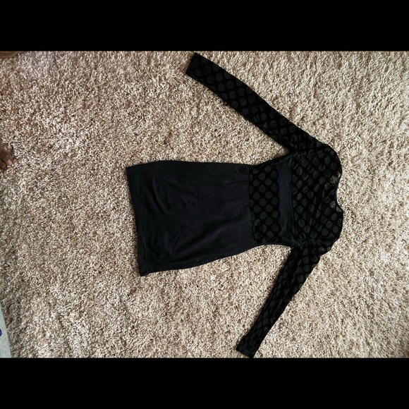 MotelRocks Black Bodycon dress with lace detail - Picture 2 of 5